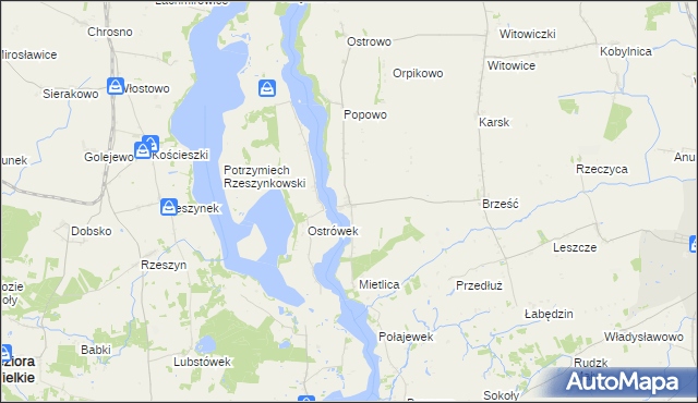 mapa Złotowo gmina Kruszwica, Złotowo gmina Kruszwica na mapie Targeo