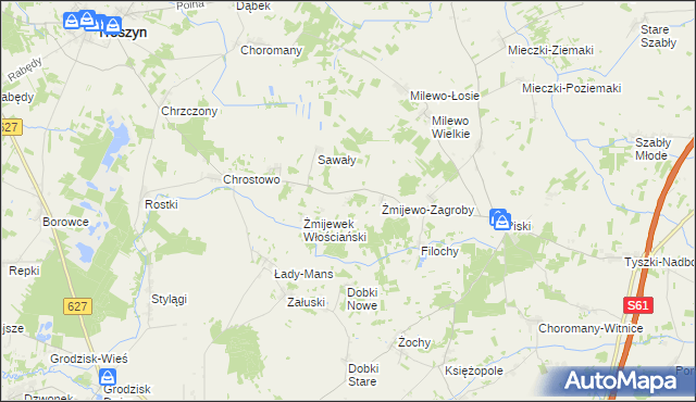 mapa Żmijewek-Mans, Żmijewek-Mans na mapie Targeo