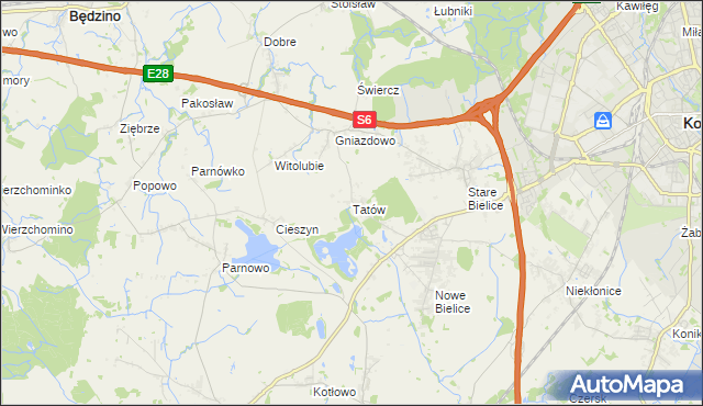 mapa Tatów, Tatów na mapie Targeo