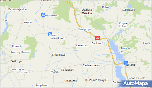 mapa Lenartowo, Lenartowo na mapie Targeo