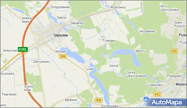 mapa Łódź Leśniczówka, Łódź Leśniczówka na mapie Targeo