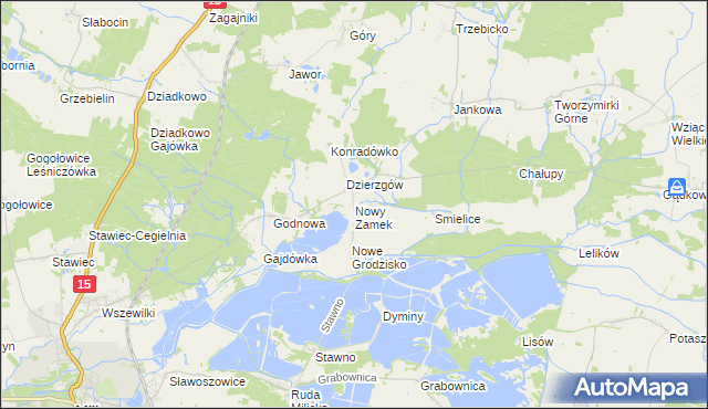 mapa Nowy Zamek, Nowy Zamek na mapie Targeo