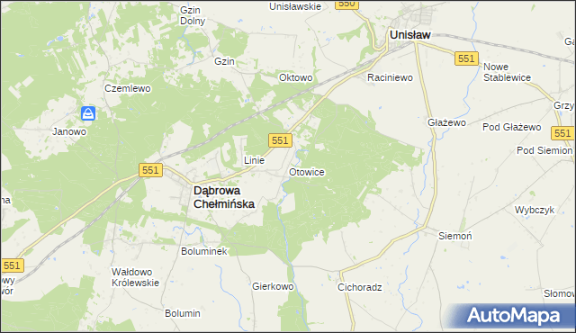 mapa Otowice, Otowice na mapie Targeo