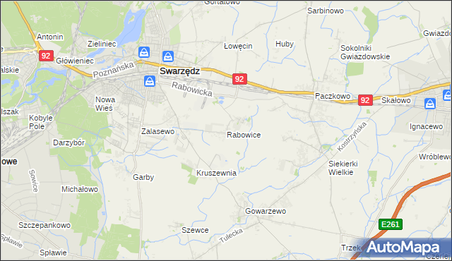 mapa Rabowice, Rabowice na mapie Targeo