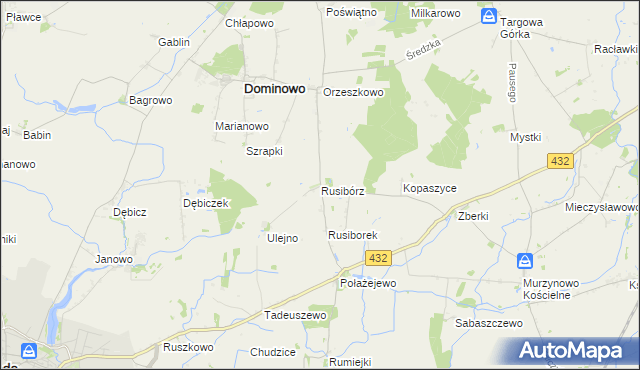 mapa Rusibórz, Rusibórz na mapie Targeo