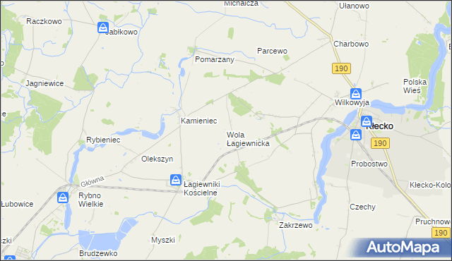 mapa Wola Łagiewnicka, Wola Łagiewnicka na mapie Targeo