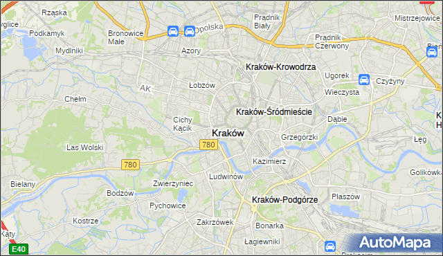 mapa Nowy Świat gmina Kraków, Nowy Świat gmina Kraków na mapie Targeo