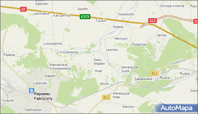 mapa Niemirów gmina Rejowiec, Niemirów gmina Rejowiec na mapie Targeo