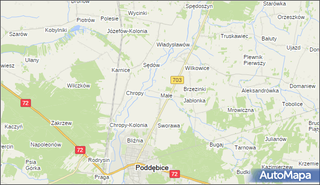 mapa Małe, Małe na mapie Targeo