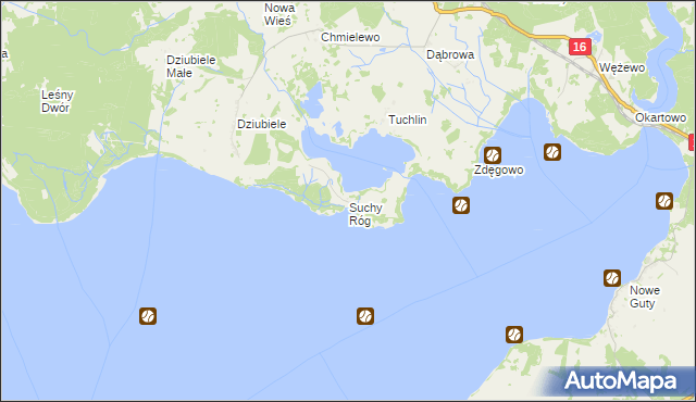mapa Suchy Róg, Suchy Róg na mapie Targeo