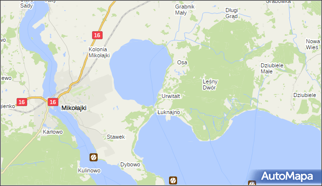 mapa Urwitałt, Urwitałt na mapie Targeo