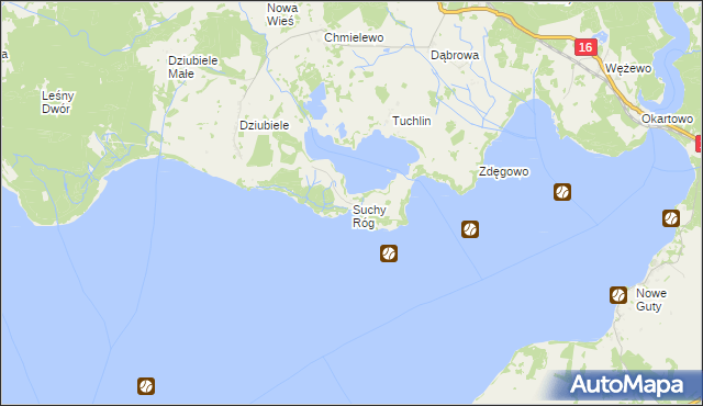 mapa Suchy Róg, Suchy Róg na mapie Targeo