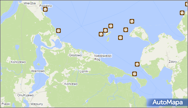 mapa Niedźwiedzi Róg, Niedźwiedzi Róg na mapie Targeo