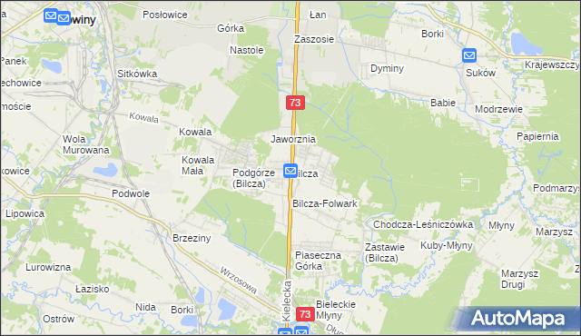mapa Bilcza gmina Morawica, Bilcza gmina Morawica na mapie Targeo