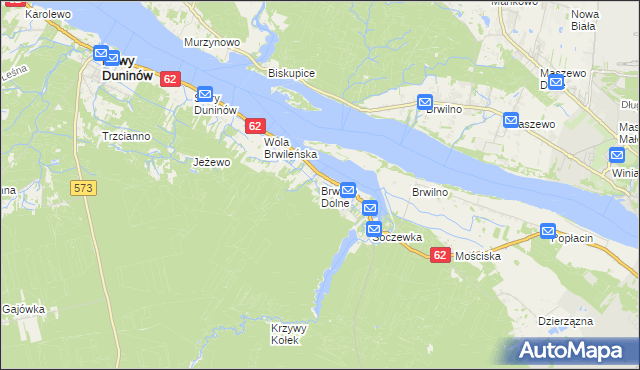 mapa Brwilno Dolne, Brwilno Dolne na mapie Targeo