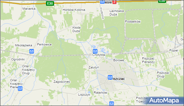 mapa Chotyłów, Chotyłów na mapie Targeo