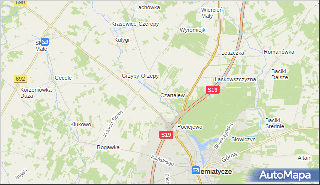 mapa Czartajew, Czartajew na mapie Targeo