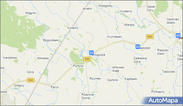 mapa Drogosze, Drogosze na mapie Targeo