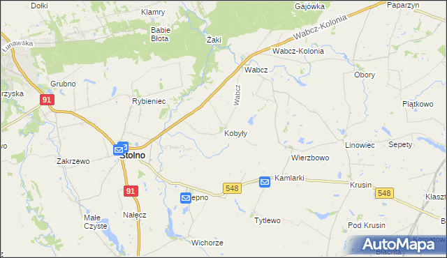 mapa Kobyły, Kobyły na mapie Targeo