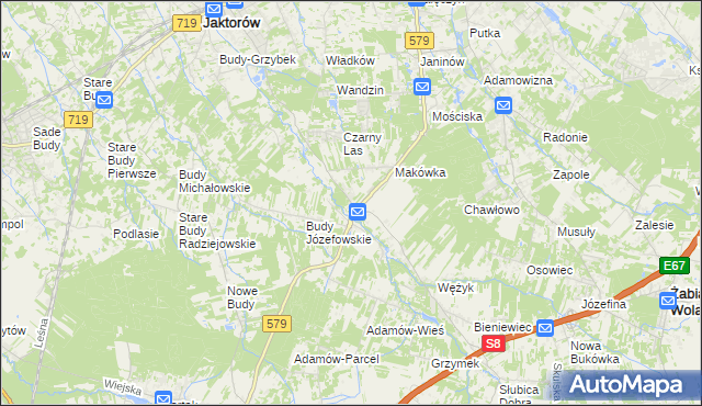 mapa Kuklówka Zarzeczna, Kuklówka Zarzeczna na mapie Targeo