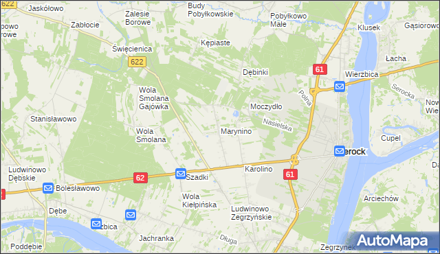 mapa Marynino, Marynino na mapie Targeo