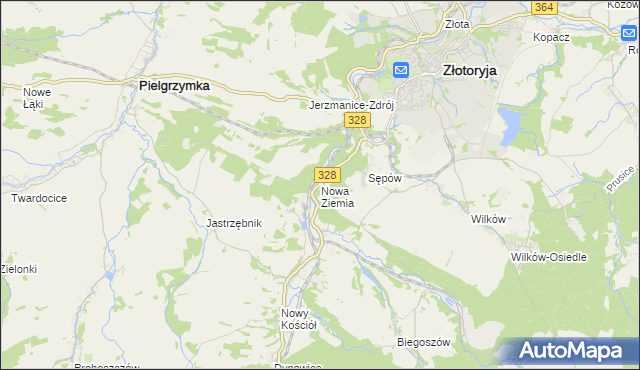 mapa Nowa Ziemia, Nowa Ziemia na mapie Targeo