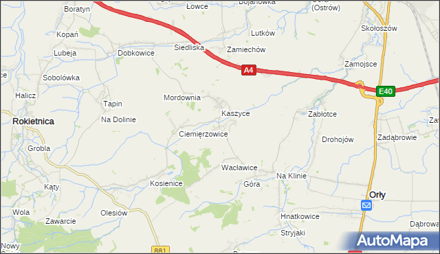 mapa Olszynka gmina Orły, Olszynka gmina Orły na mapie Targeo