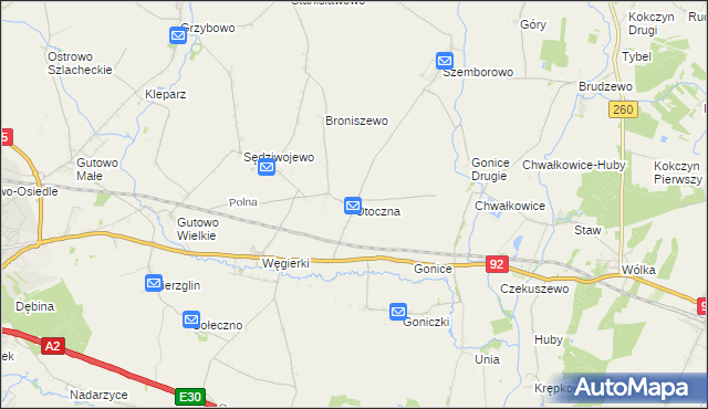 mapa Otoczna, Otoczna na mapie Targeo