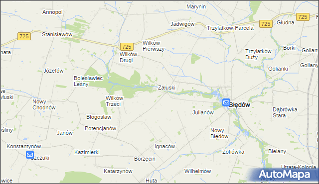 mapa Śmiechówek, Śmiechówek na mapie Targeo