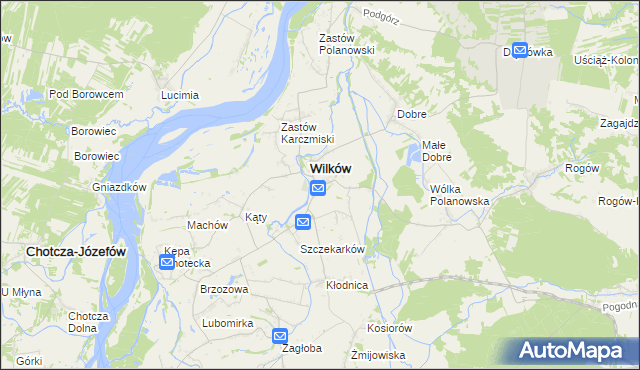 mapa Urządków, Urządków na mapie Targeo