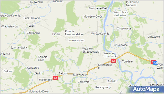 mapa Wasilew Skrzeszewski, Wasilew Skrzeszewski na mapie Targeo