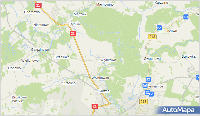 mapa Włynkowo, Włynkowo na mapie Targeo