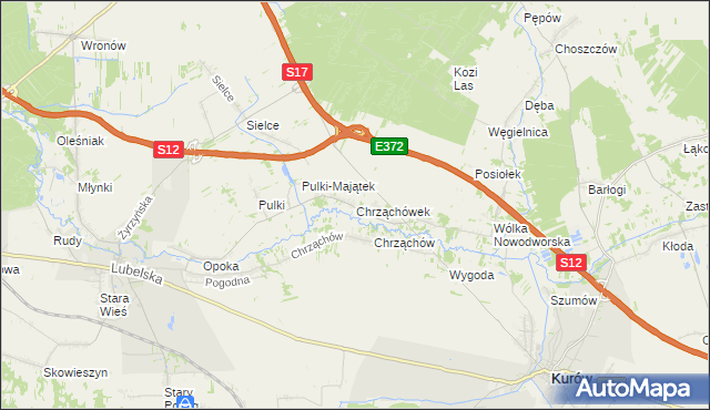 mapa Chrząchówek, Chrząchówek na mapie Targeo