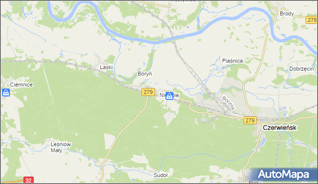 mapa Nietków, Nietków na mapie Targeo