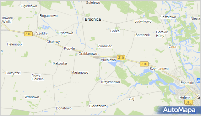 mapa Pucołowo, Pucołowo na mapie Targeo