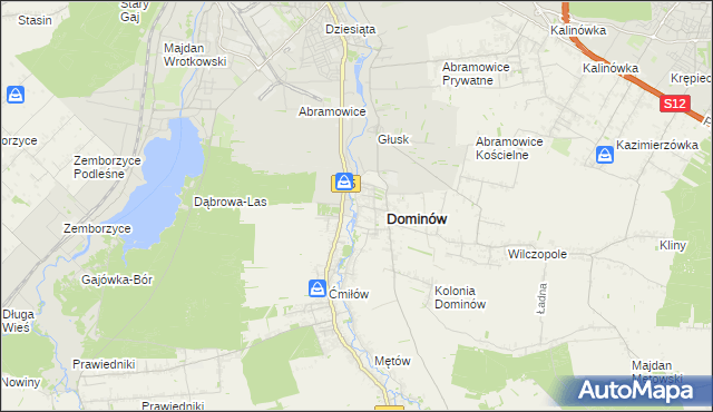 mapa Wólka Abramowicka, Wólka Abramowicka na mapie Targeo