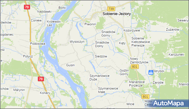 mapa Siedzów, Siedzów na mapie Targeo