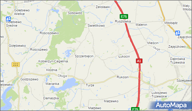 mapa Dalwin, Dalwin na mapie Targeo