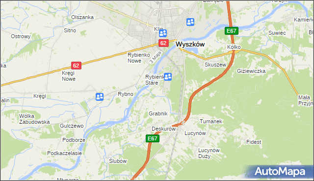 mapa Drogoszewo gmina Wyszków, Drogoszewo gmina Wyszków na mapie Targeo