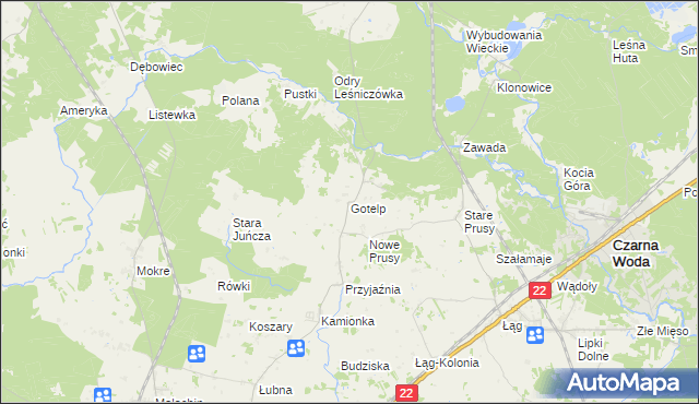 mapa Gotelp, Gotelp na mapie Targeo