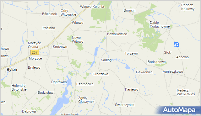 mapa Sadłóg, Sadłóg na mapie Targeo