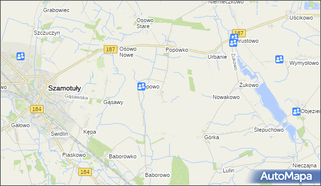 mapa Wychowaniec, Wychowaniec na mapie Targeo