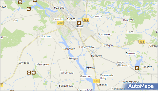 mapa Grzymysław, Grzymysław na mapie Targeo