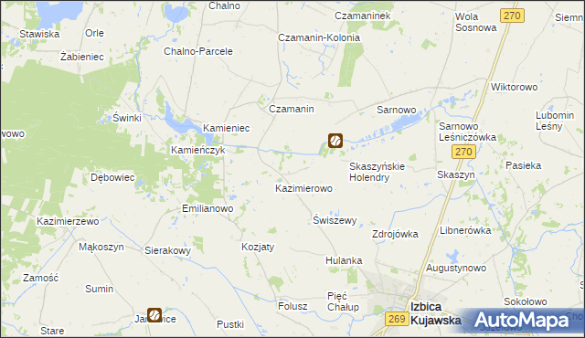 mapa Karczówek gmina Topólka, Karczówek gmina Topólka na mapie Targeo