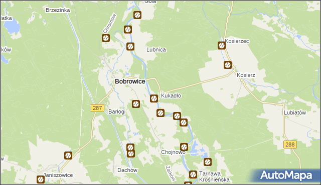 mapa Kukadło, Kukadło na mapie Targeo