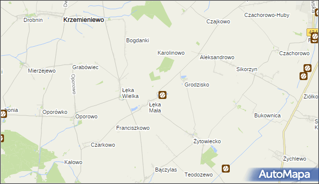 mapa Maciejewo gmina Poniec, Maciejewo gmina Poniec na mapie Targeo