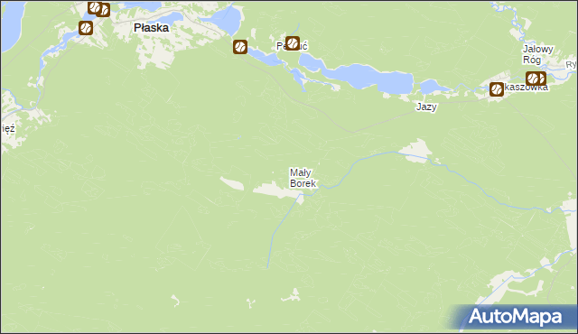 mapa Mały Borek, Mały Borek na mapie Targeo