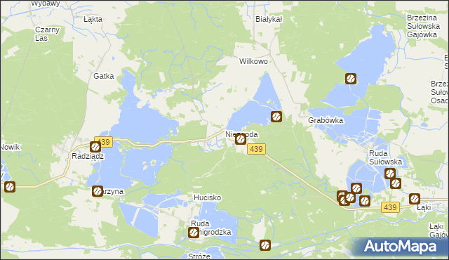 mapa Niezgoda gmina Żmigród, Niezgoda gmina Żmigród na mapie Targeo