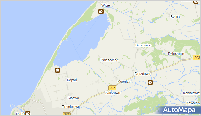 mapa Palczewice, Palczewice na mapie Targeo