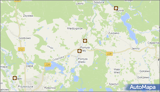 mapa Pomysk Mały, Pomysk Mały na mapie Targeo